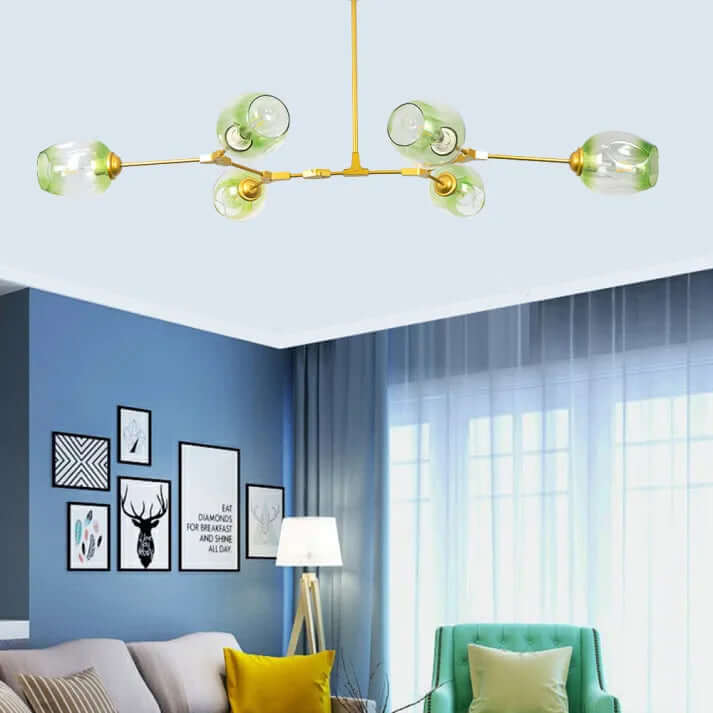 Lustre Suspension Verre Bulle Design Moderne