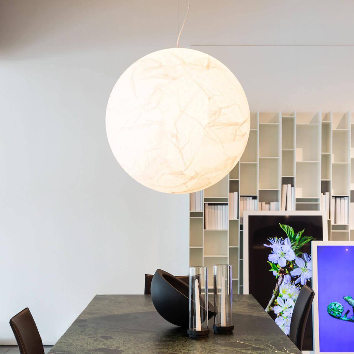 Lampe Pendante En Soie Moon