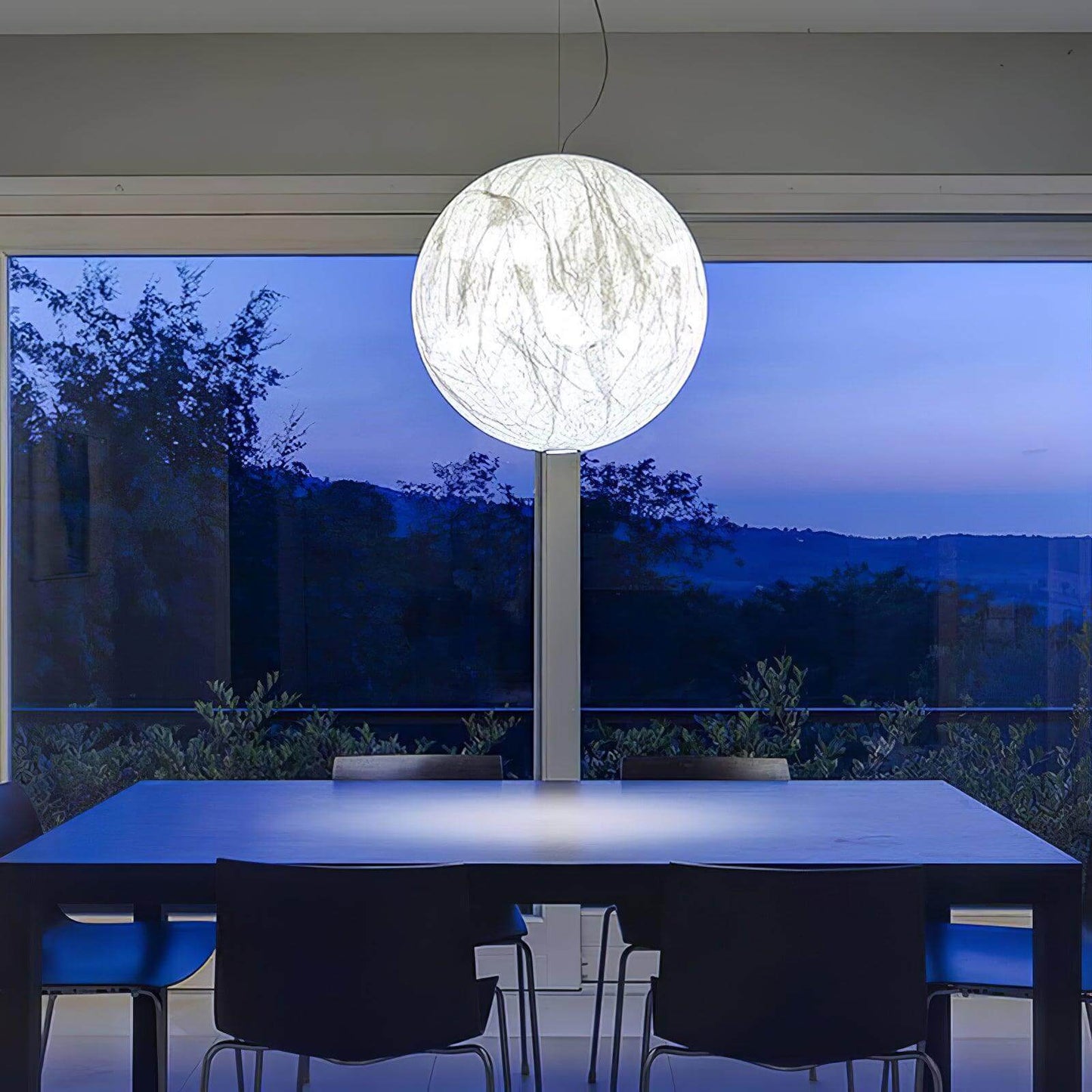 Lampe Pendante En Soie Moon