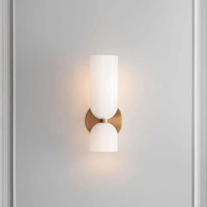 Applique Murale LED Double Verre - Éclairage Moderne