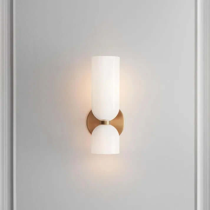 Applique Murale Led À Double Tête En Verre
