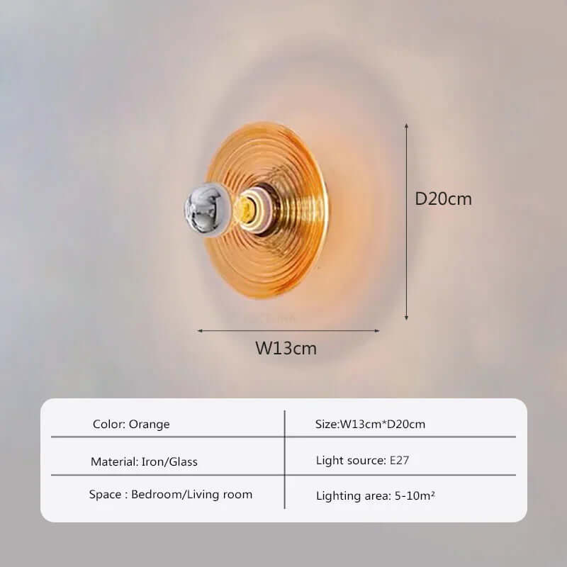 Applique Murale Led Vintage En Verre
