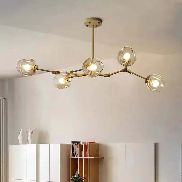 Lustre Suspension Verre Bulle Design Moderne