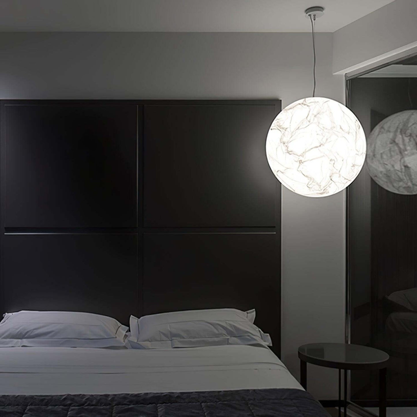 Lampe Pendante En Soie Moon