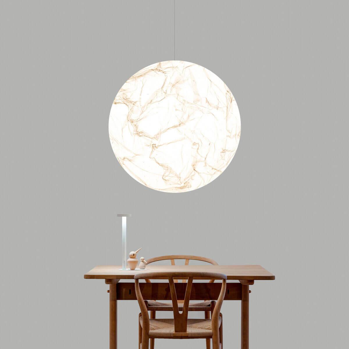 Lampe Pendante En Soie Moon