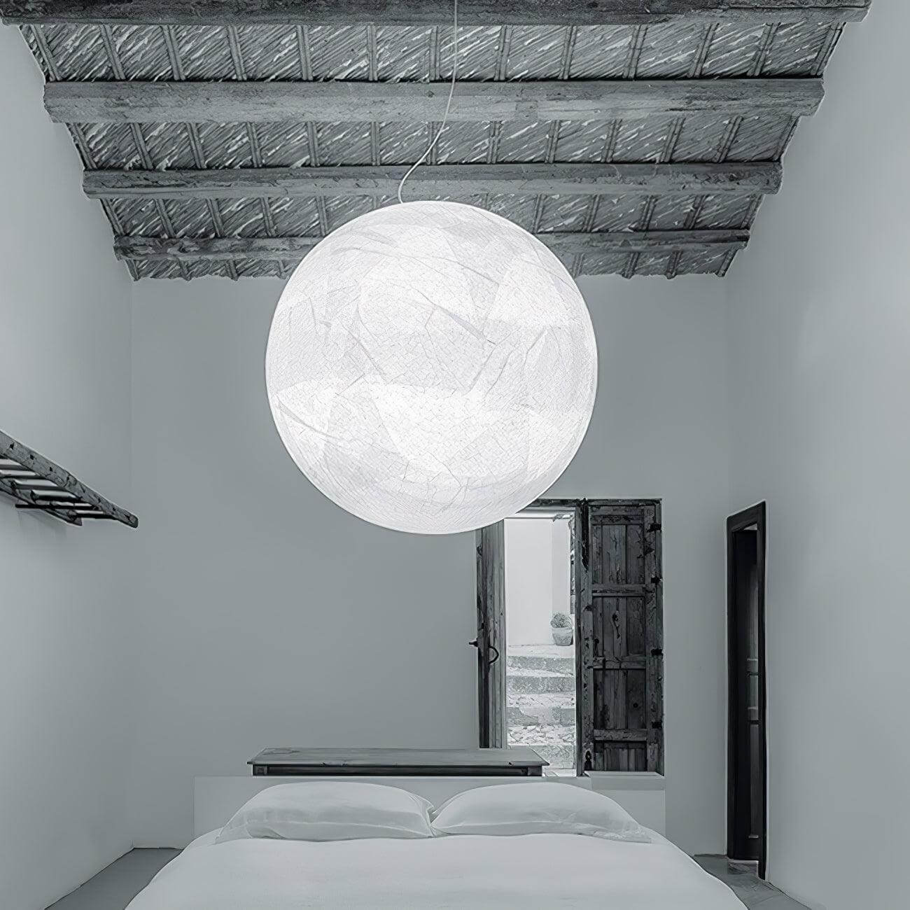 Lampe Pendante En Soie Moon