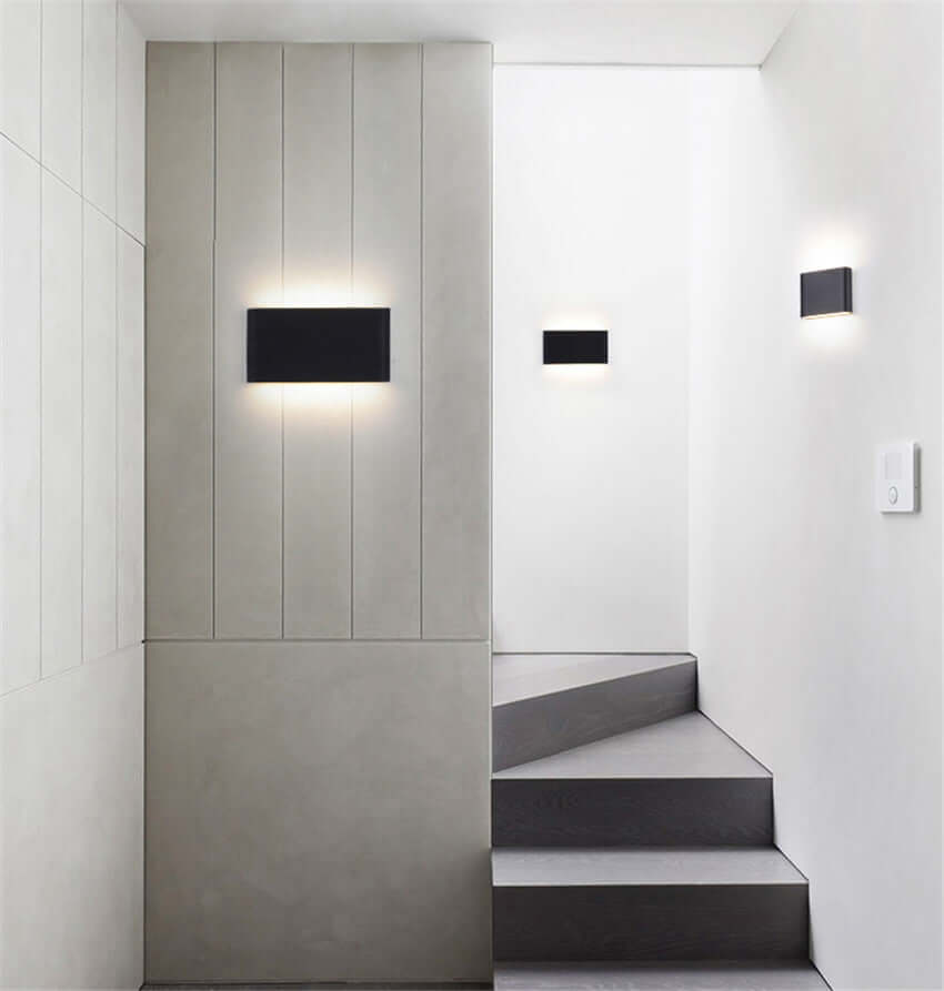 Applique Murale Extérieure LED Moderne - Éclairage Haut et Bas