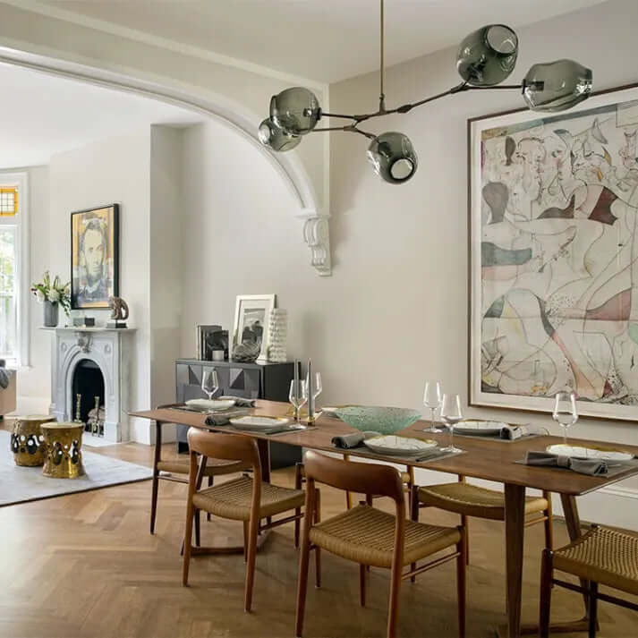 Lustre Suspension Verre Bulle Design Moderne