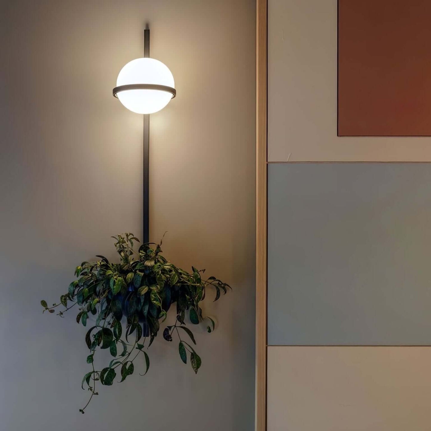 Applique Murale Extérieure Design Moderne - Éclairage LED Intégré