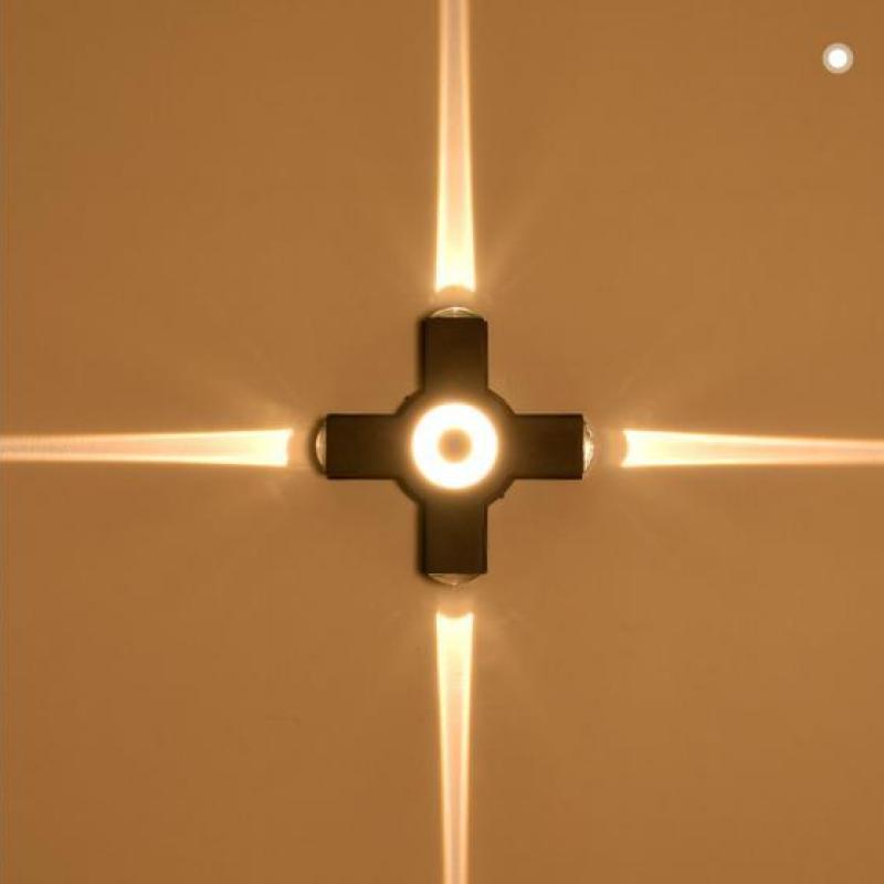 Applique Murale Extérieure LED - Design Croisé