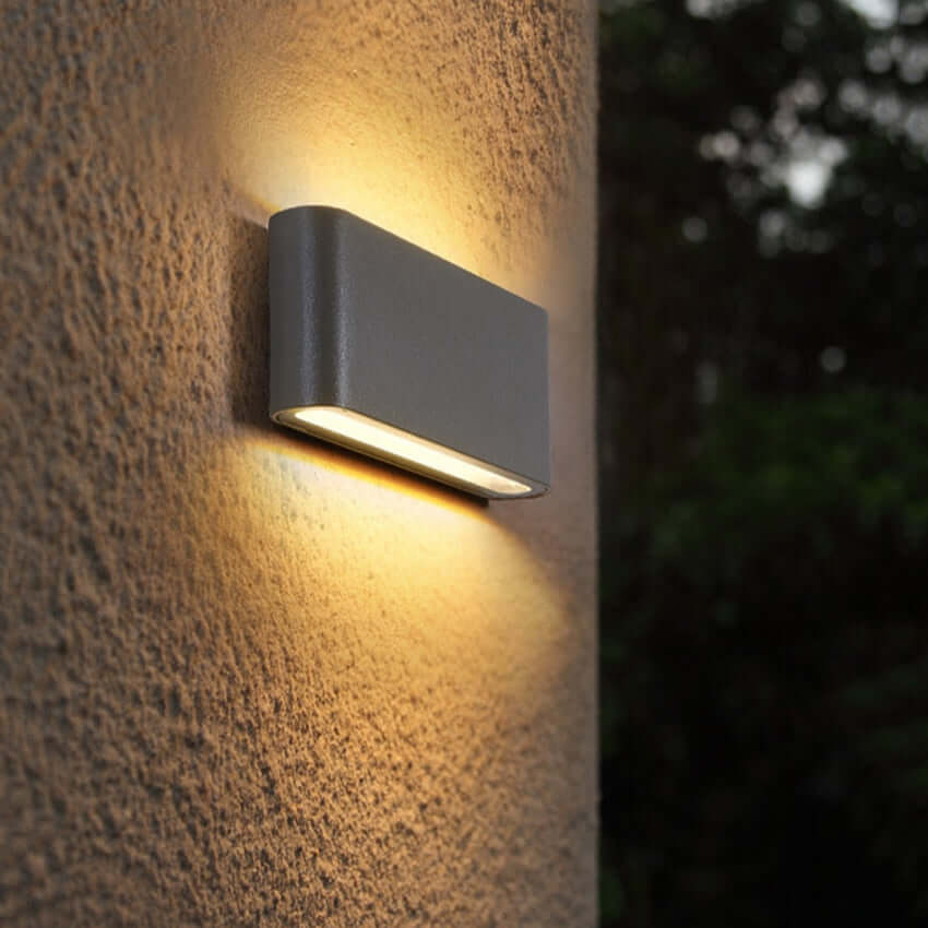 Applique Murale Extérieure LED Moderne - Éclairage Haut et Bas