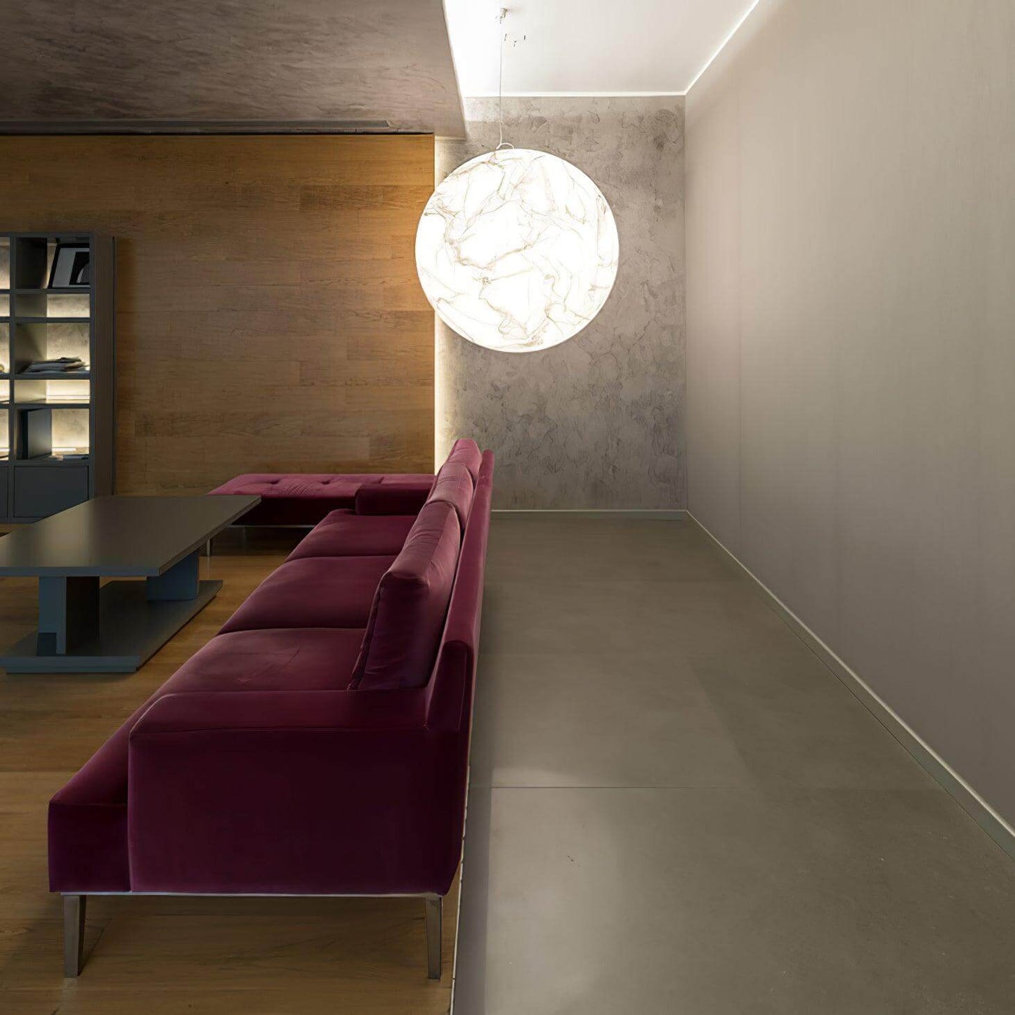 Lampe Pendante En Soie Moon