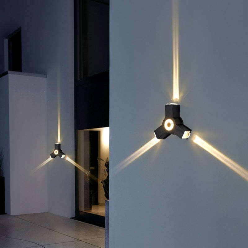 Applique Murale Extérieure LED - Design Croisé