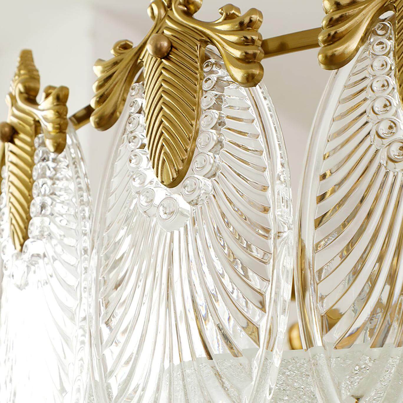 Motif Décoratif Lustre Rond En Verre