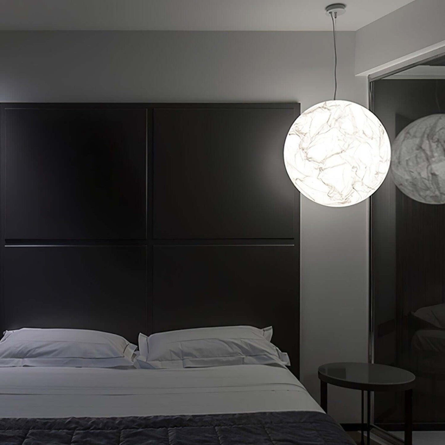 Lampe Pendante En Soie Moon