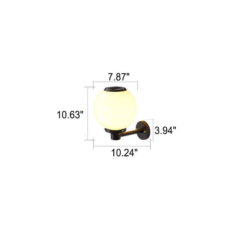 Applique Murale Extérieure Solaire LED - Éclairage Sécurité Étanche