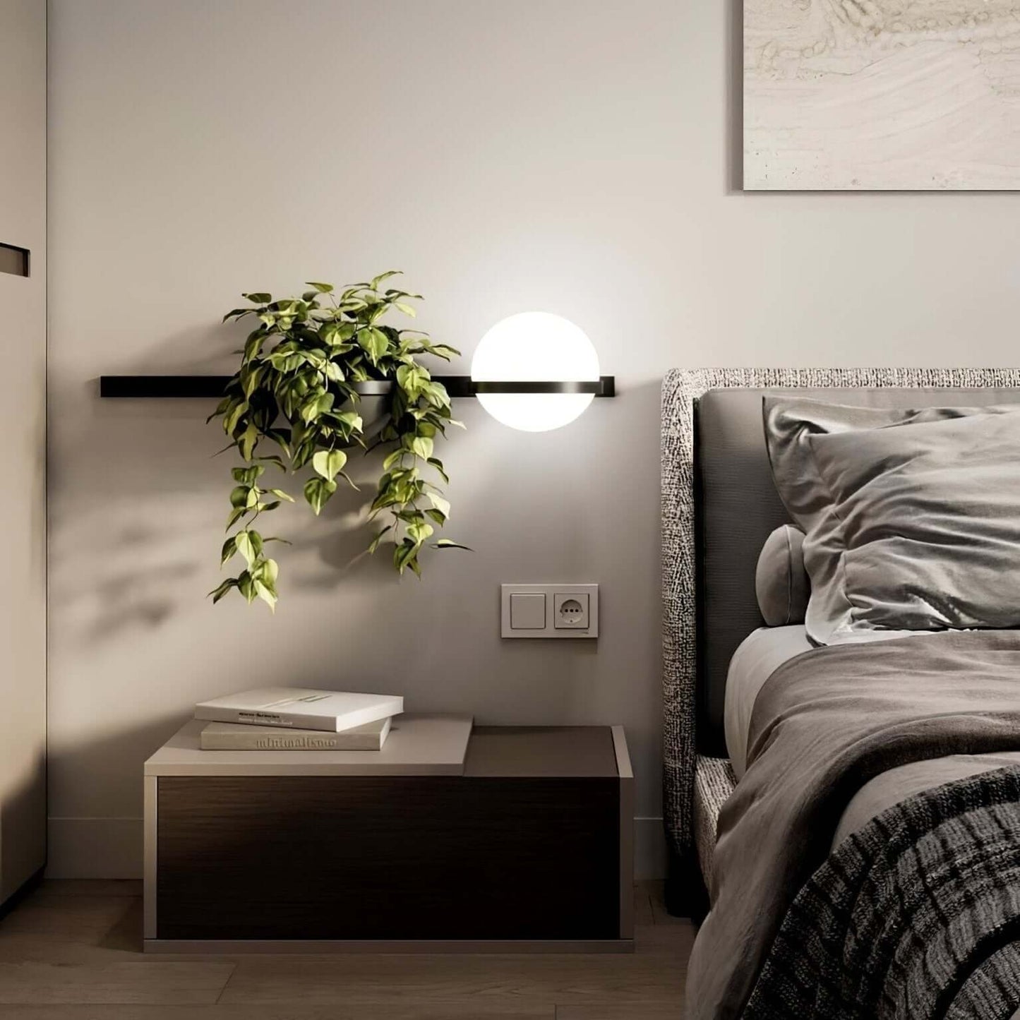 Applique Murale Extérieure Design Moderne - Éclairage LED Intégré