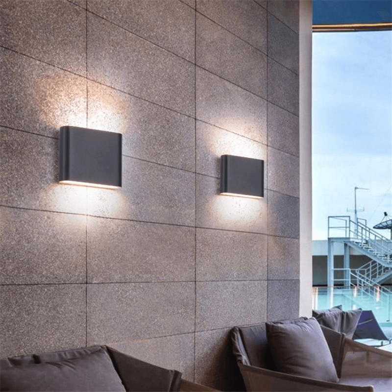 Applique Murale Extérieure LED Moderne - Éclairage Haut et Bas