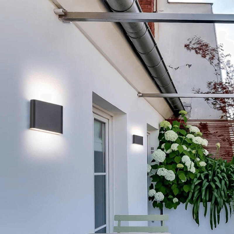 Applique Murale Extérieure LED Moderne - Éclairage Haut et Bas