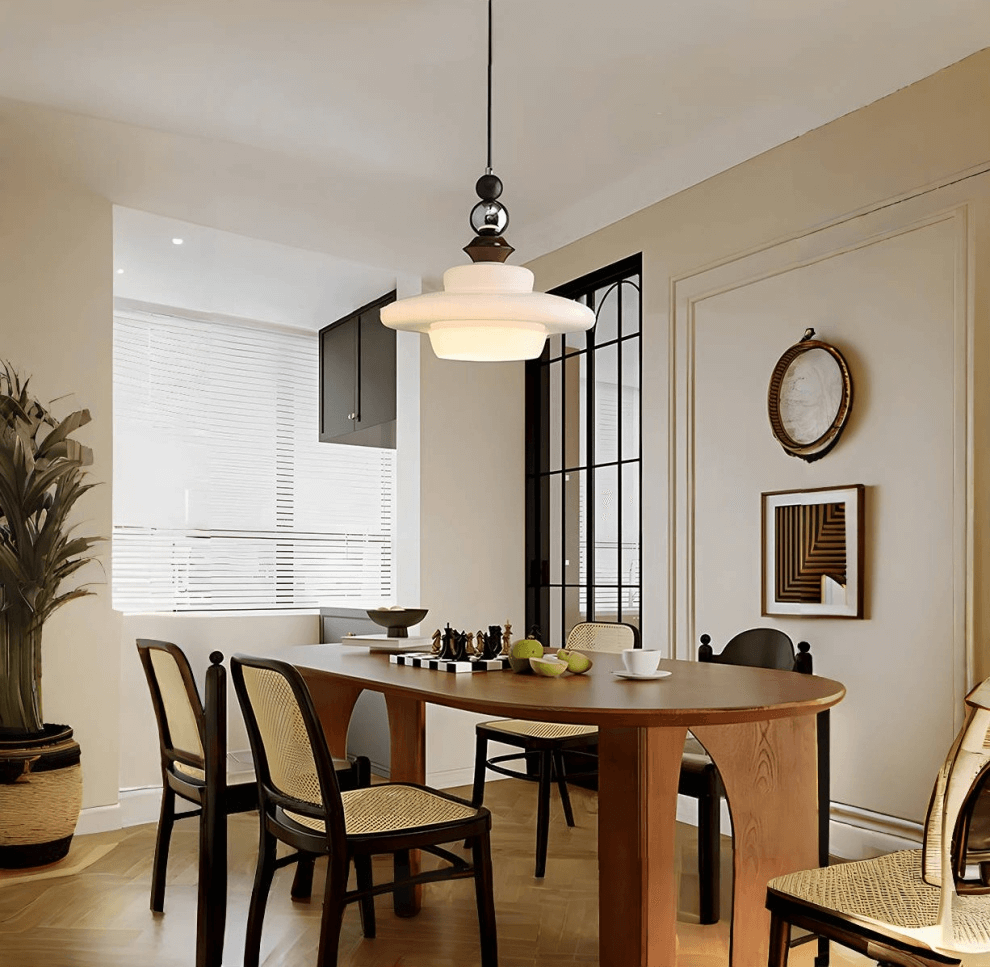 Luminaire Pendentif Salle à Manger Style Médiéval Beige