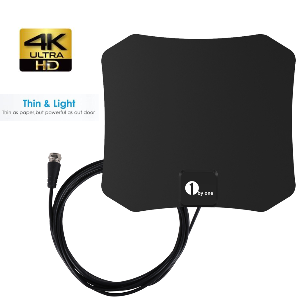 Antenne satellite intérieure HDTV compacte pour réception HD, design élégant, installation facile, clarté exceptionnelle.