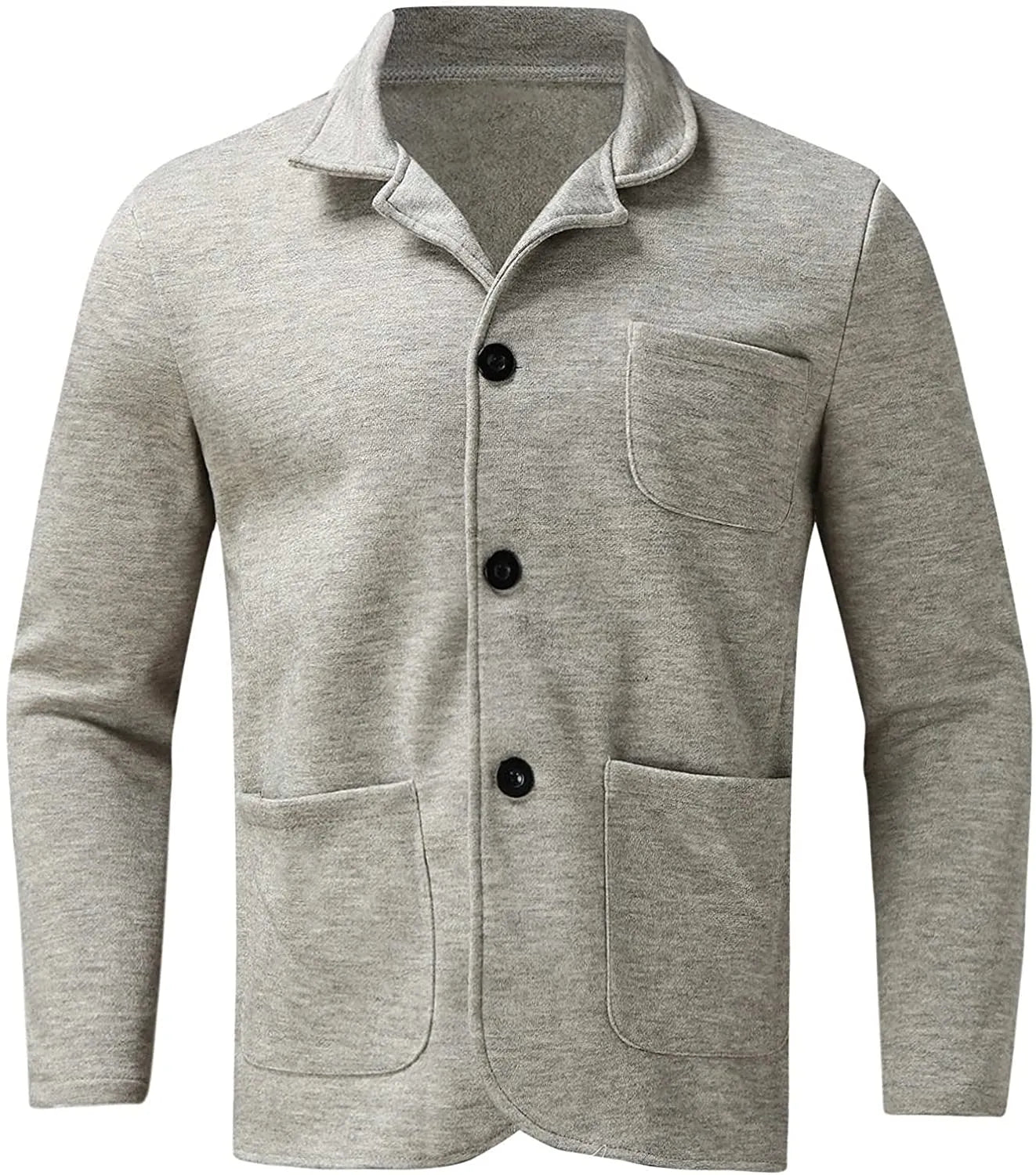 Blazer élégant homme avec poches multiples, coupe chic et moderne, couleur neutre, parfait pour toutes occasions.