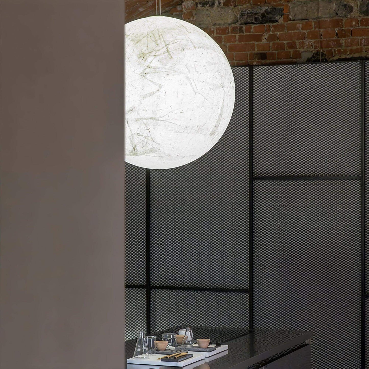 Lampe Pendante En Soie Moon