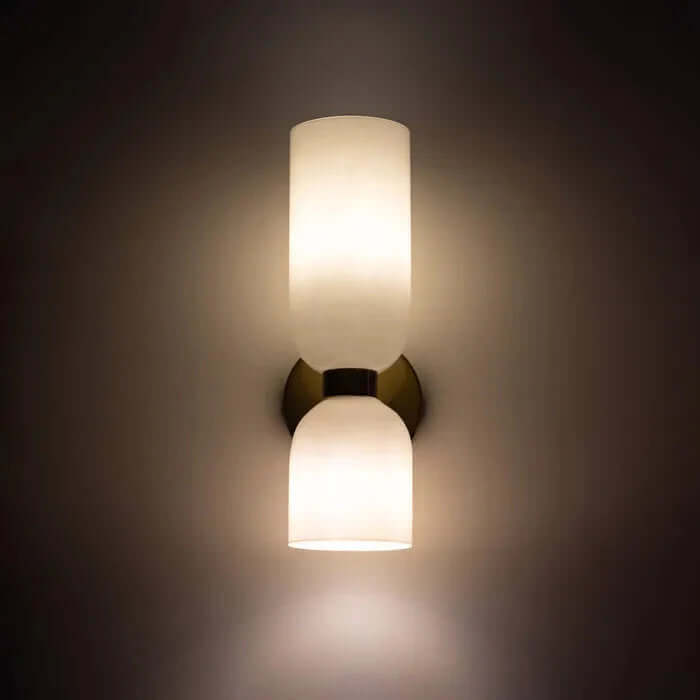 Applique Murale Led À Double Tête En Verre