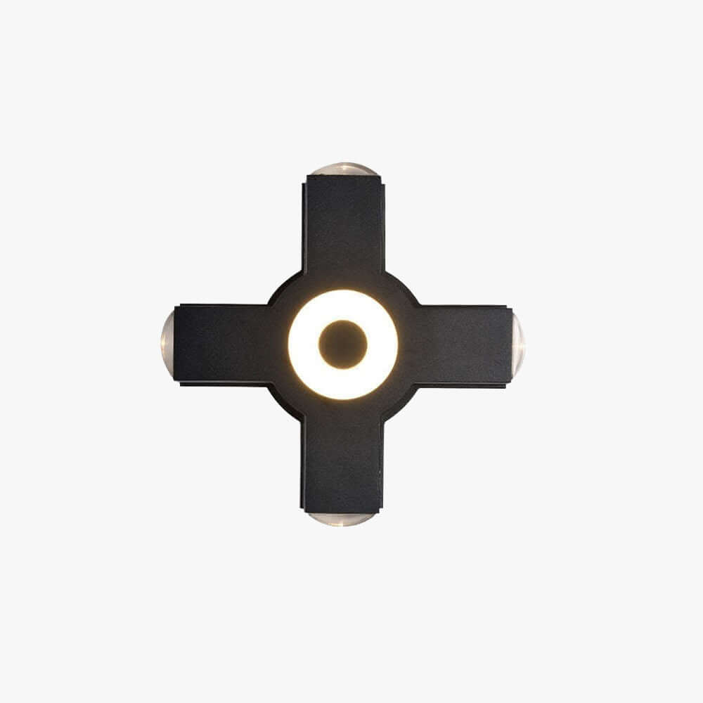 Applique Murale Extérieure LED - Design Croisé