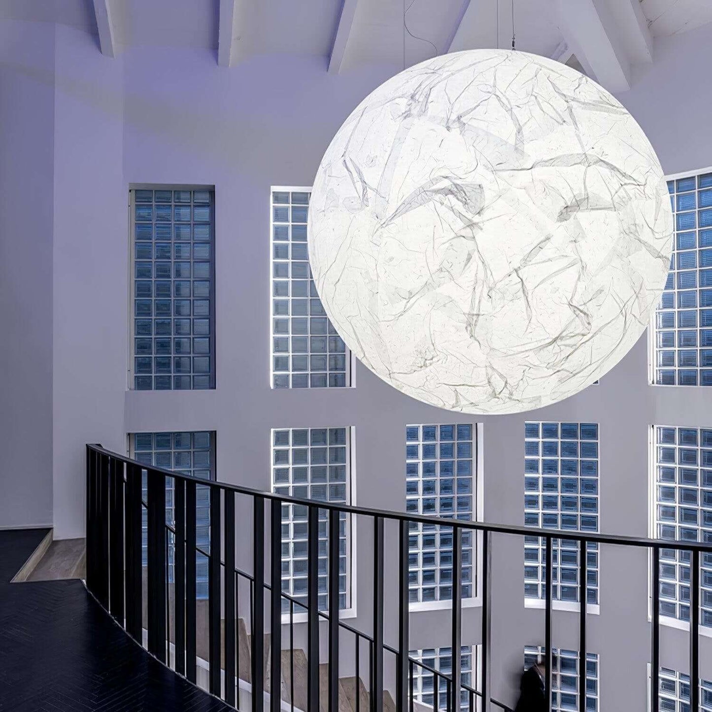 Lampe Pendante En Soie Moon