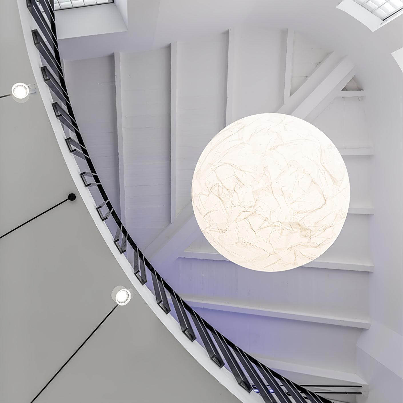 Lampe Pendante En Soie Moon