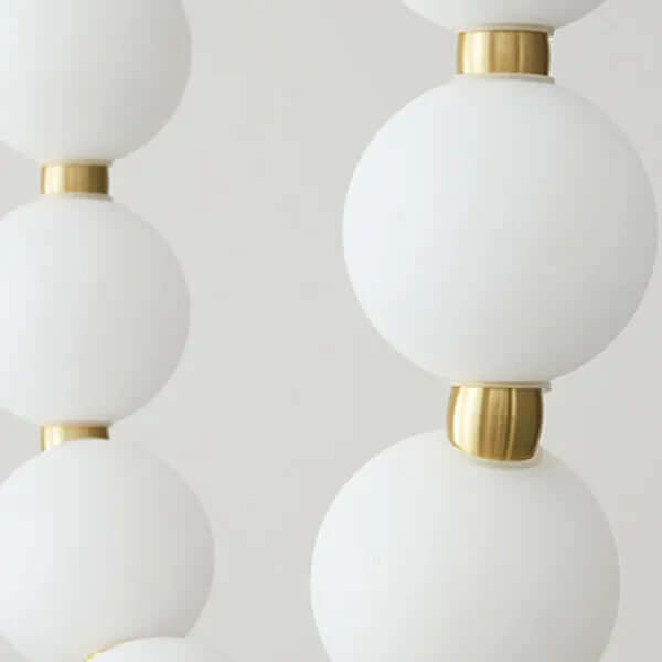 Lustre À Chaîne Blanc De Luxe