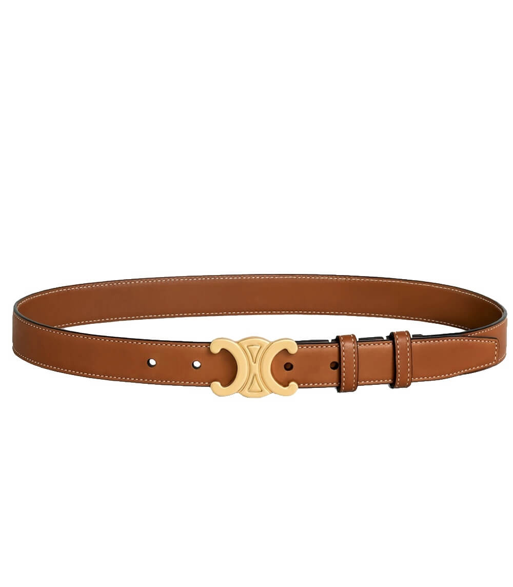 "Ceinture en cuir pour femmes avec élégante boucle dorée, accessoire chic et polyvalent pour sublimer votre style."