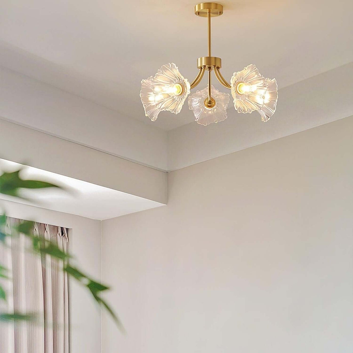 Lustre En Verre Kalin Flower