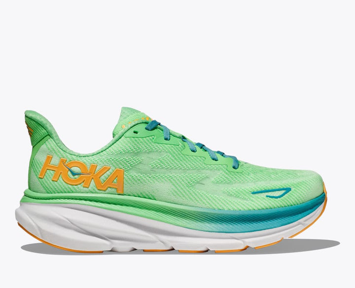 "Chaussures de course unisexes légères Hoka Clifton 9, design moderne, tige mesh respirant pour performance et confort"
