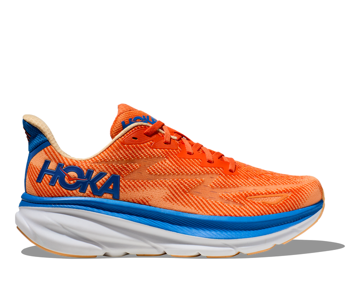 "Chaussures de course unisexes légères Hoka Clifton 9, design moderne, tige mesh respirant pour performance et confort"