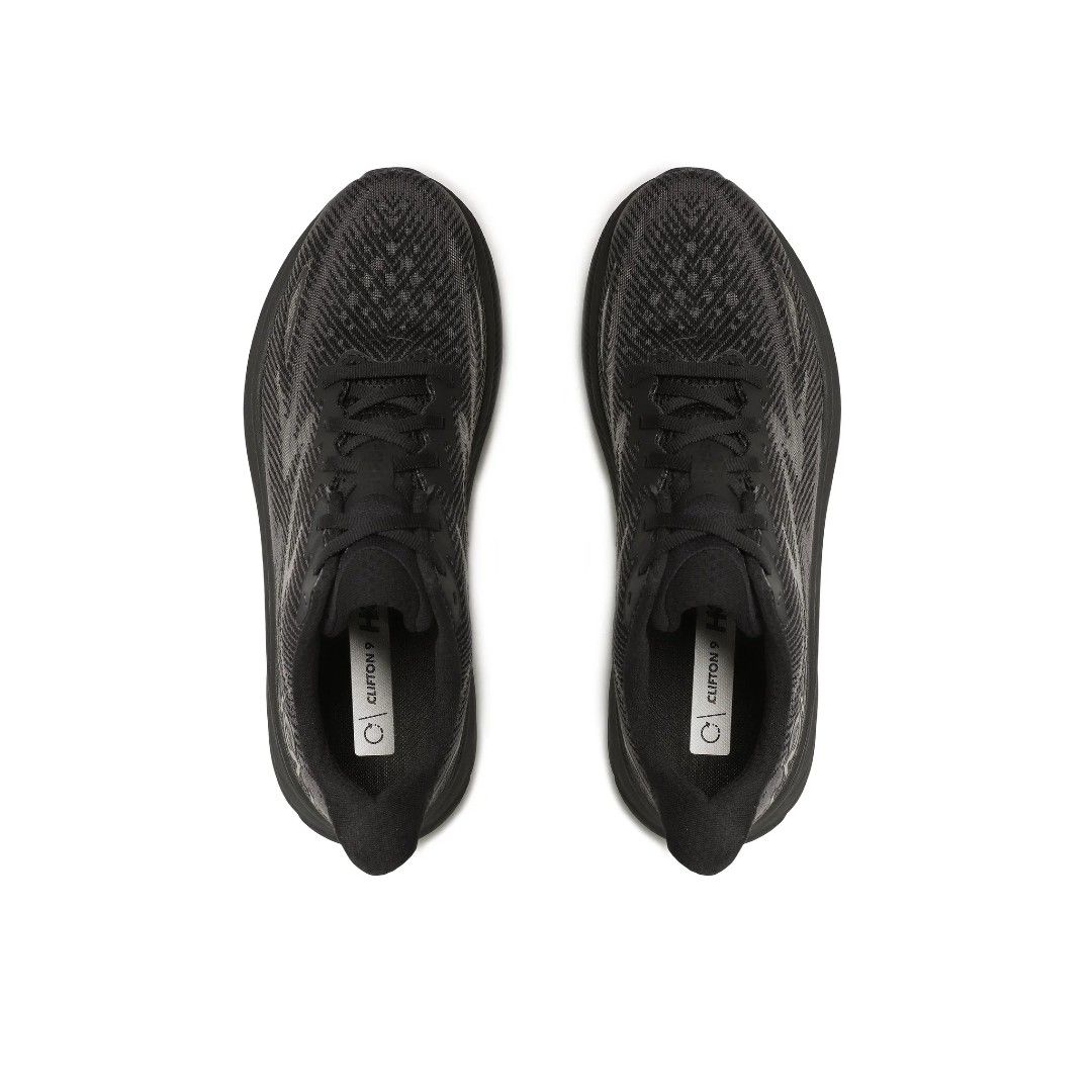 "Chaussures de course unisexes légères Hoka Clifton 9, design moderne, tige mesh respirant pour performance et confort"