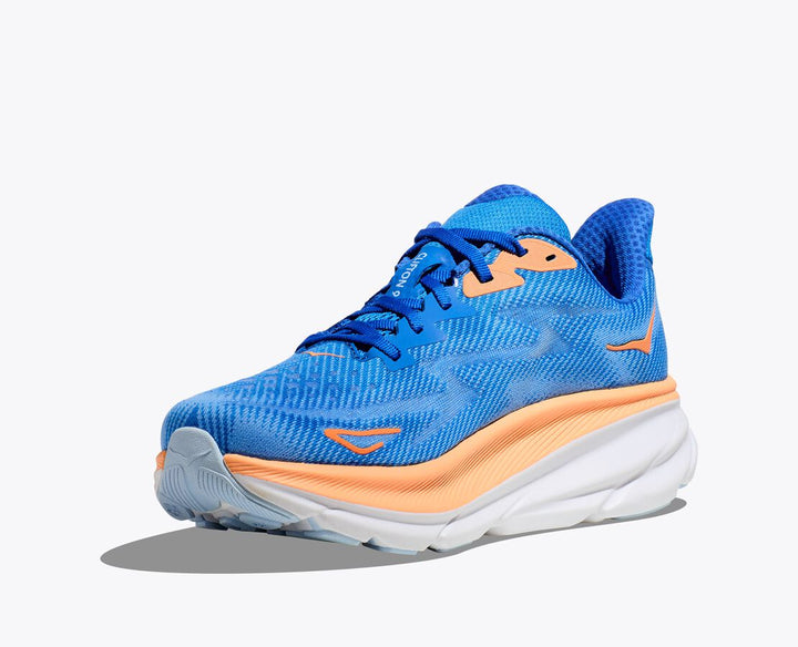"Chaussures de course unisexes légères Hoka Clifton 9, design moderne, tige mesh respirant pour performance et confort"