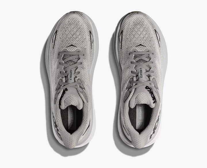 "Chaussures de course unisexes légères Hoka Clifton 9, design moderne, tige mesh respirant pour performance et confort"