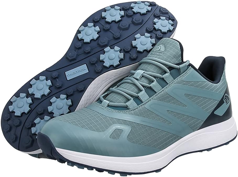 Chaussures de golf ultra légères et imperméables avec crampons robustes, style moderne et plusieurs options de couleurs.