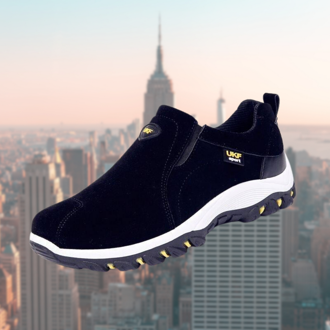 Chaussures orthopédiques sans lacets, semelle antidérapante, élégantes, confortables, disponibles en plusieurs couleurs.