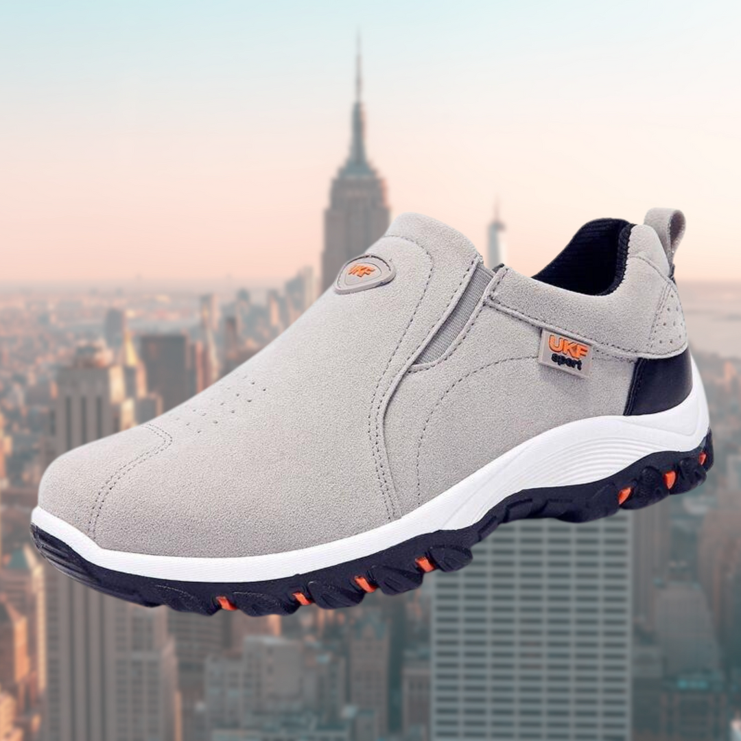 Chaussures orthopédiques sans lacets, semelle antidérapante, élégantes, confortables, disponibles en plusieurs couleurs.