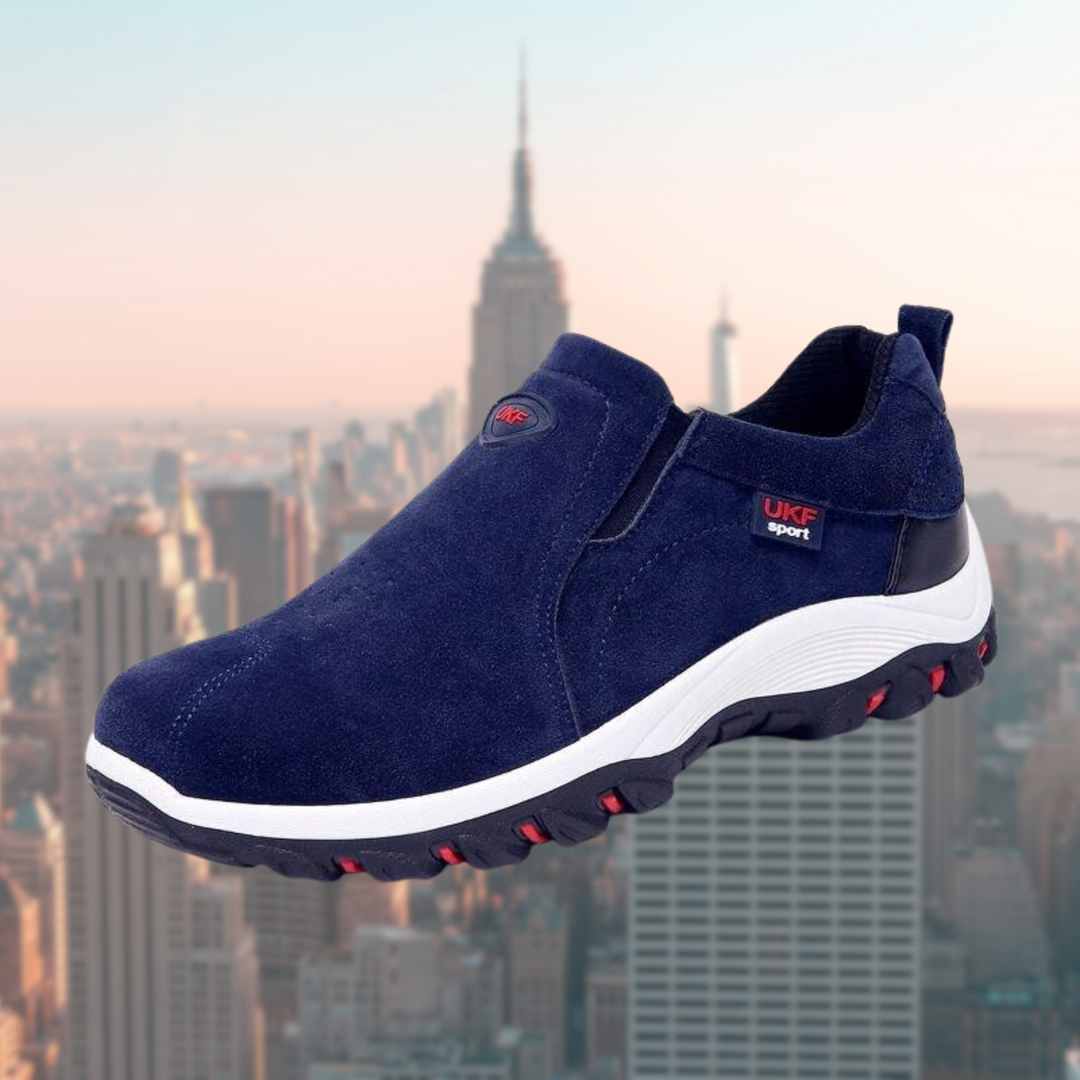 Chaussures orthopédiques sans lacets, semelle antidérapante, élégantes, confortables, disponibles en plusieurs couleurs.