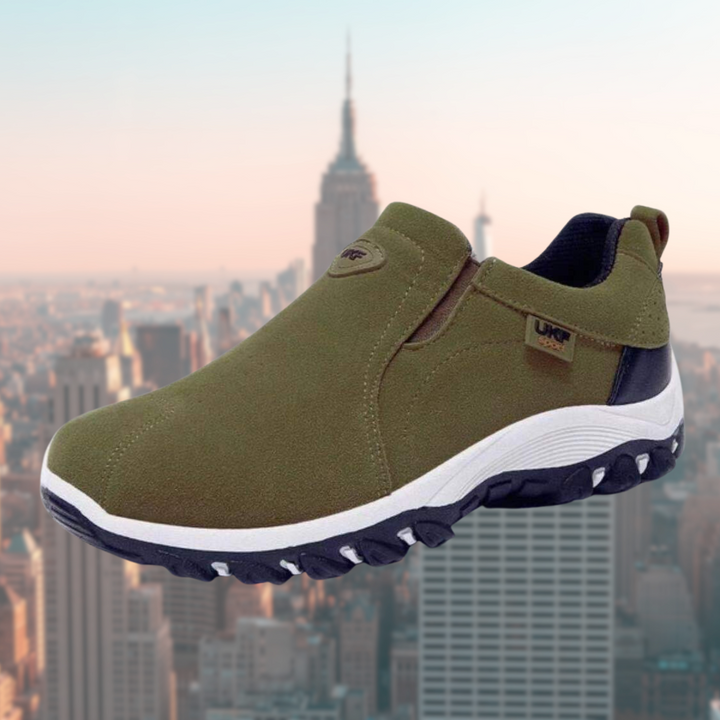 Chaussures orthopédiques sans lacets, semelle antidérapante, élégantes, confortables, disponibles en plusieurs couleurs.