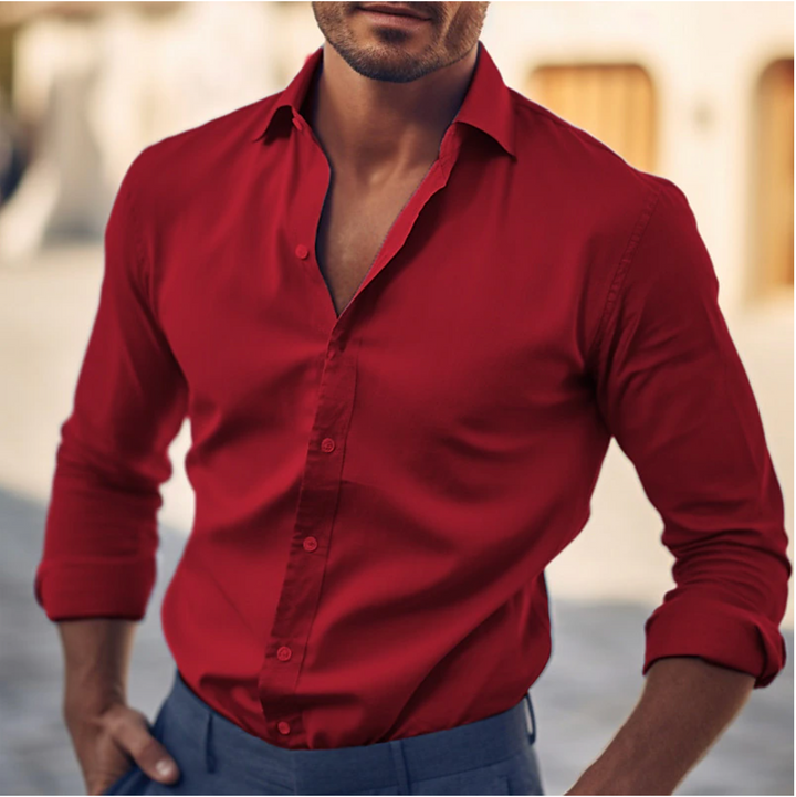 Chemise homme moderne, coupe flatteuse, finitions élégantes, tenue sophistiquée et confortable, idéale pour toutes occasions.