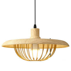 Suspension Luminaire Design Bois - Éclairage Intérieur Moderne