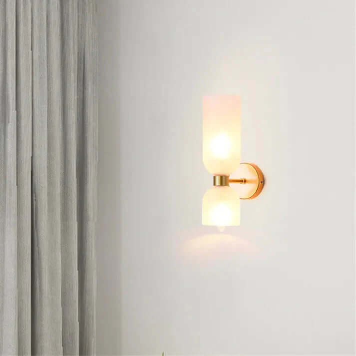 Applique Murale Led À Double Tête En Verre