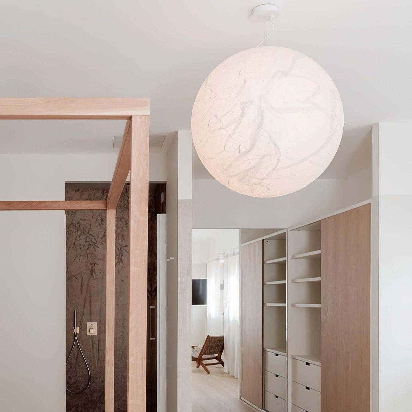 Lampe Pendante En Soie Moon