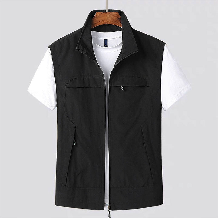 Gilet moderne pour hommes, sans manches, élégant, décontracté, disponible en couleurs variées, idéal pour toutes occasions.