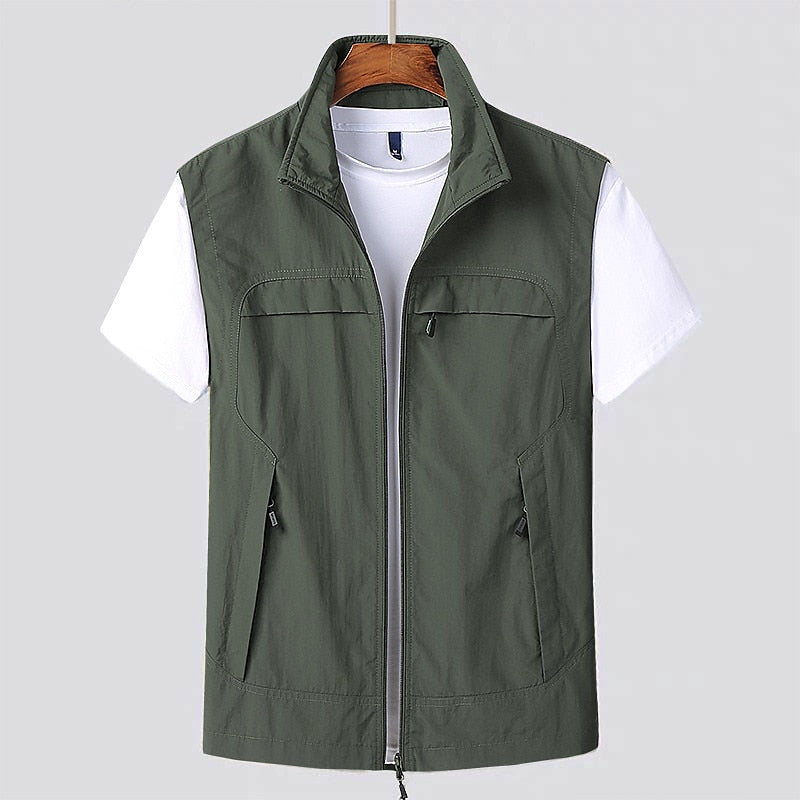Gilet moderne pour hommes, sans manches, élégant, décontracté, disponible en couleurs variées, idéal pour toutes occasions.